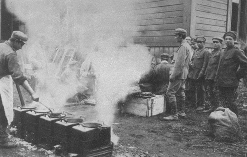 Kuchnia polowa I Brygady Legionów, 1915 r. Fot. NAC