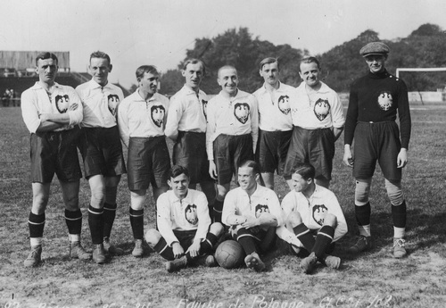 Reprezentacja Polski w piłce nożnej na Letnich Igrzyskach Olimpijskich, 1924 r. Fot. NAC
