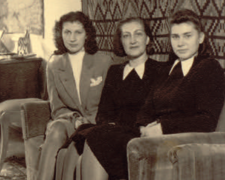 Bohaterka z córkami: Krystyną (z lewej) i Anną (fot. ze zbiorów Anny Wincentowicz)