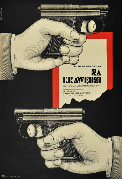 Plakat filmu "Na krawędzi" (1972 r., reż. Waldemar Podgórski)