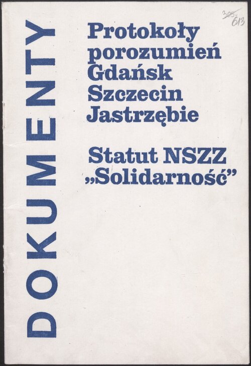 Okładka druku zwartego wydanego w Warszawie w 1980 r. przez Krajową Agencję Wydawniczą, w której zawarto m.in. tekst... Z zasobu IPN