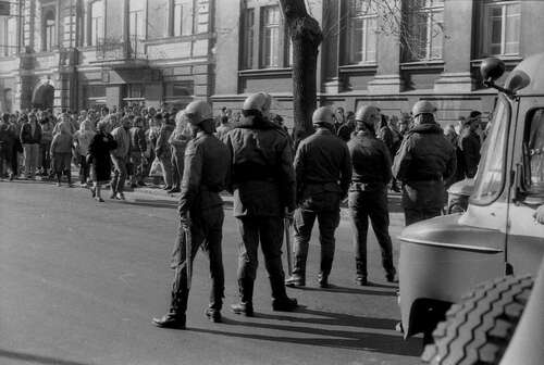 Demonstracja zwolenników Solidarności, Lublin 1982 r.