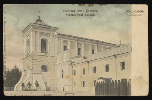 Żytomierz, kościół seminaryjny, przed 1906. Ze zbiorów cyfrowych Biblioteki Narodowej (polona.pl)