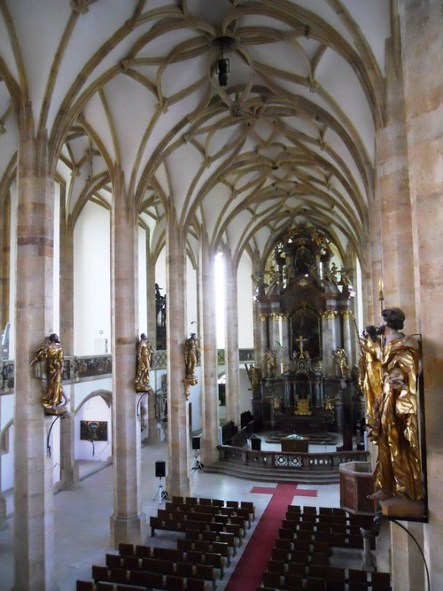 Obecny Most (Czechy), wnętrze kościoła Wniebowzięcia Najświętszej Marii Panny. Fot. Wikimedia Commons/domena publiczna
