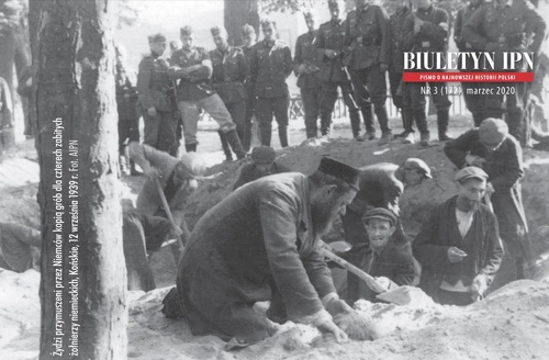 Żydzi przymuszeni przez Niemców kopią grób dla czterech zabitych żołnierzy niemieckich, Końskie, 12 września 1939 r. Fot. AIPN