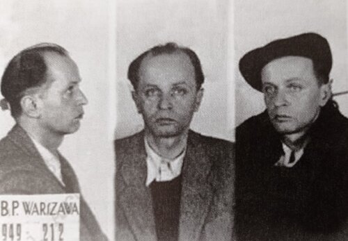 Jan Hoppe po aresztowaniu przez MBP, 1949 r. Fot. AIPN