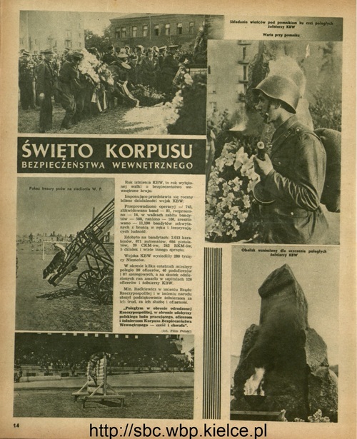 Strona z tygodnika „Żołnierz Polski” (organ powojennego Ministerstwa Obrony Narodowej), nr 21 - czerwiec 1946 r.