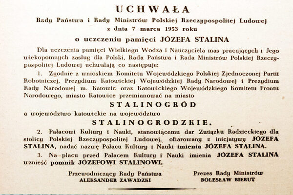 Młodzież nie chce Stalinogrodu