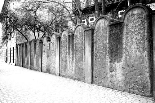 Mur niemieckiego getta dla Żydów w Krakowie