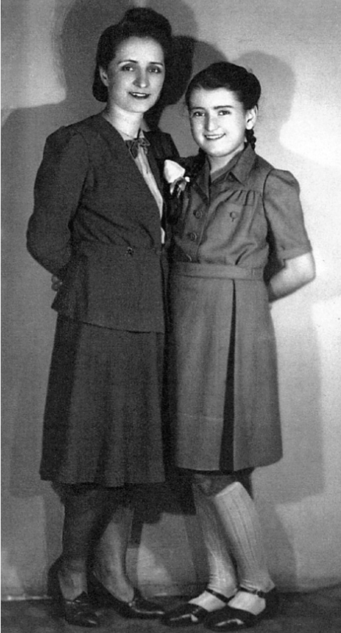 Jadwiga Sławik z córką Krysią przed nielegalną podróżą z Warszawy do Budapesztu przed Bożym Narodzeniem 1943 r. (fot. ze zbiorów Grzegorza Łubczyka)