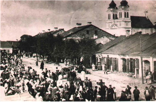 Jarmark W Biłgoraju. Handlem w tej miejscowości bardzo często zajmowała się ludność żydowska (fot. bilgoraj.pl)