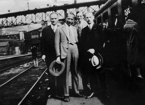 Jewhen Konowalec i Mykoła Sciborski w Paryżu, 1929 r. Fot. Wikimedia Commons (domena publiczna)