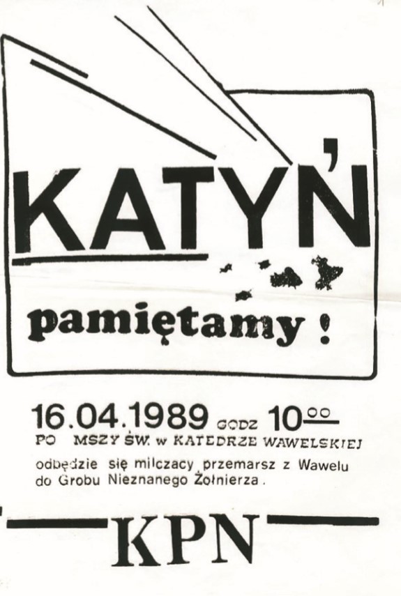 Katyń w działalności opozycji w Krakowie