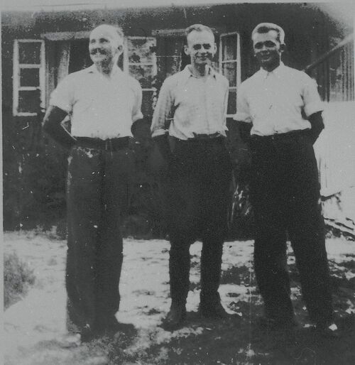 Trzech mężczyzn w młodym wieku pozujących do zdjęcia