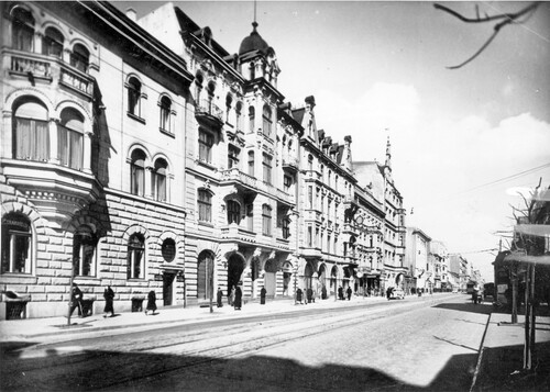 Łódź, ul. Piotrkowska, 1943. Ze zbiorów Narodowego Archiwum Cyfrowego