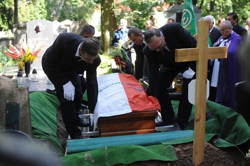 Pogrzeb Henryka Czapczyka w 2010 r. Z: „Głos Wielkopolski”