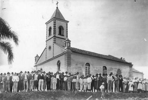 Polski kościół w Grao Para w stanie Santa Catarina, 1929 r. Fot. NAC