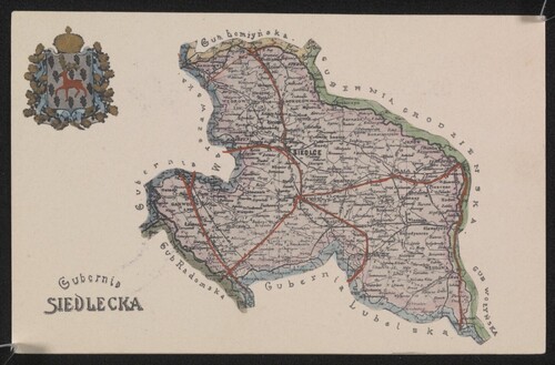 Gubernia siedlecka, pocztówka, do 1905. Ze zbiorów cyfrowych Biblioteki Narodowej (polona.pl)
