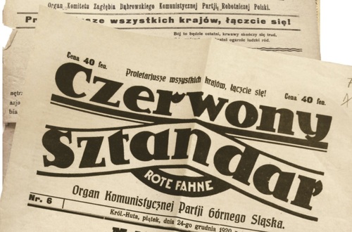 Manifest Komunistycznej Partii Górnego Śląska opublikowany w piśmie „Czerwony Sztandar/Rote Fahne” (Archiwum Państwowe w Katowicach)