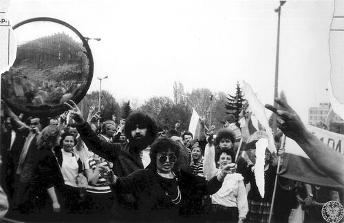 Manifestacja hutników 1 maja 1988 r.