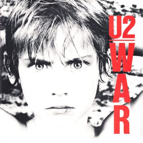 Okładka płyty winylowej z napisem U2 WAR i zdjęciem chłopca