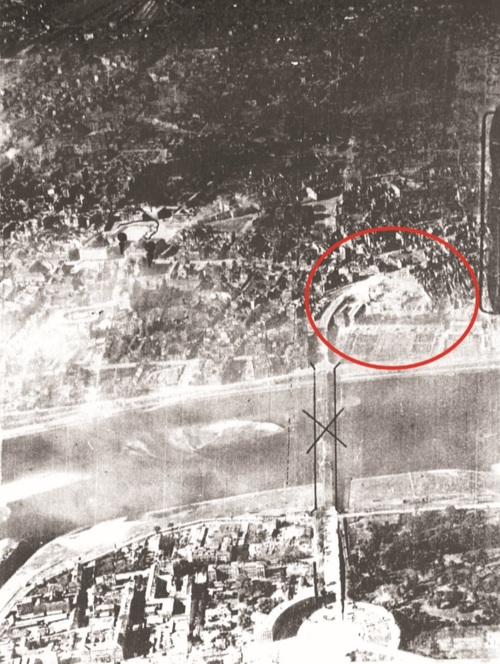 Widok na zniszczenia Warszawy ze zdjęć sowieckiego zwiadu lotniczego, 18 września 1944 r.
