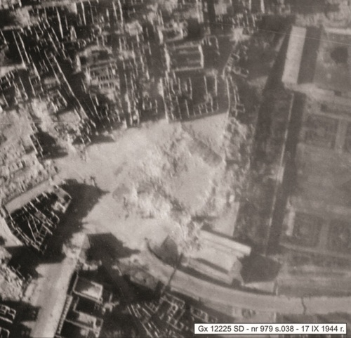 Niemieckie zdjęcie lotnicze z 17 września 1944 r