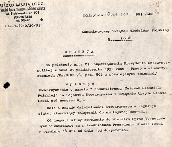Młodzi komuniści w natarciu. Działalność Komunistycznego Związku Młodzieży Polskiej 1981-1982