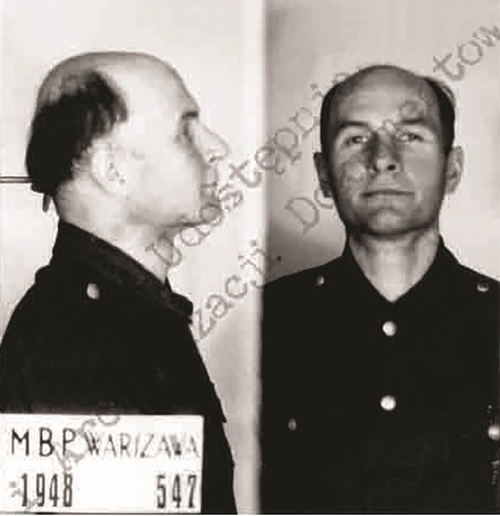 Władysław Siła-Nowicki, zdjęcia sygnalityczne, 1948 r. Fot. AIPN