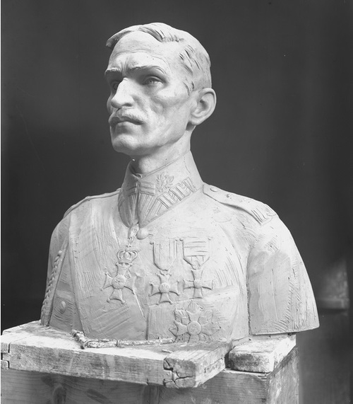 Popiersie generała Zygmunta Zielińskiego dłuta artysty rzeżbiarza Karola Hukana, 1935 r. Fot. NAC