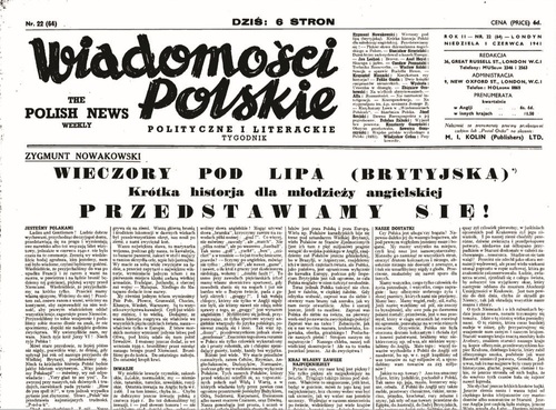 Przymiarkę do <i>Wieczorów pod dębem</i> stanowiły – nawiązujące do Lucjana Siemieńskiego – <i>Wieczory pod lipą</i> (brytyjską) , „Wiadomości Polskie, Polityczne i Literackie” 1941, nr 22.