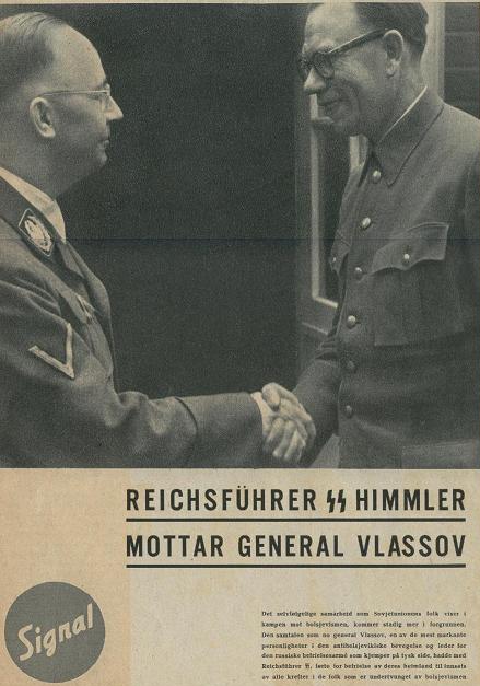 Andriej Własow i Heinrich Himmler na okładce niemieckiego czasopisma propagandowego „Signal”