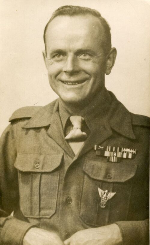 Były żołnierz SBSK (Anglia, ok. 1946-1947). Fot. ze zbiorów R. Dyrcza