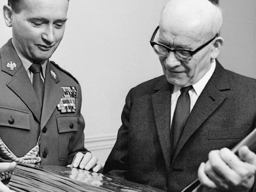 Wojciech Jaruzelski i Władysław Gomułkę