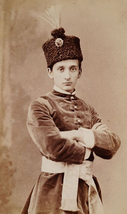 Kard. Adam Stefan Sapieha w młodości. Urodził się 14 maja 1867 r. w Krasiczynie