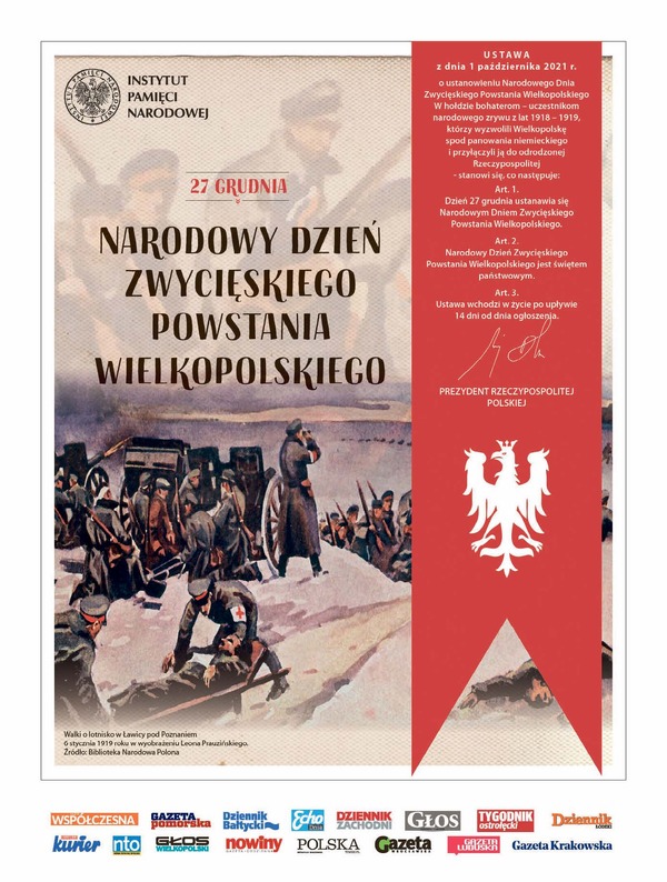 27 grudnia. Narodowy Dzień Zwycięskiego Powstania Wielkopolskiego