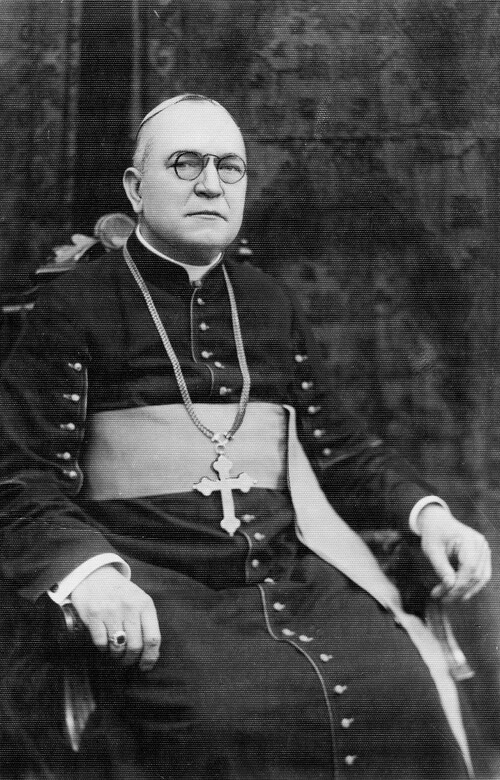 Włodzimierz Jasiński - m.in. rektor Wyższego Seminarium Duchownego w Łodzi (1926–1930) i biskup diecezjalny łódzki (1935–1946). Zdjęcie z 1935 r. Ze zbiorów NAC