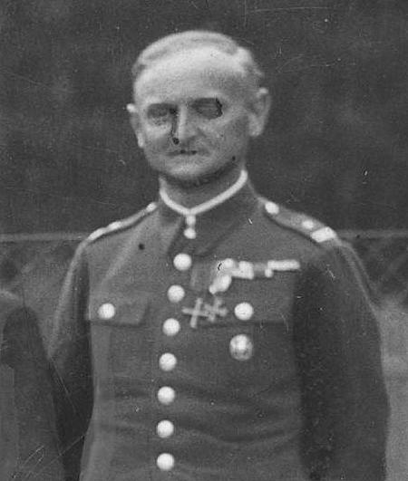 Rudolf Leroch, ps. „Orlot” (1893 - 1978), oficer 2. Korpusu Polskich Sił Zbrojnych na Zachodzie. Na emigracji w Argentynie był działaczem polinijnym i kombatanckim. Fotografia z 1934 r.