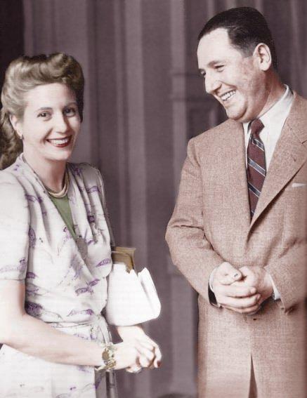 Eva and Juan Peron, 1950