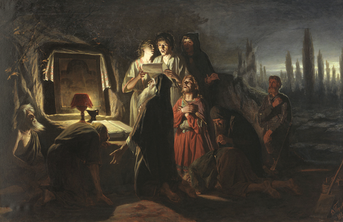 Pierwsi chrześcijanie w Kijowie – obraz Wasilija Pierowa, 1880 r. (fot. Wikipedia)