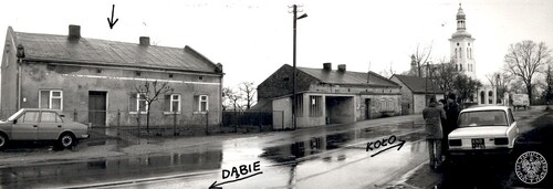 Budynek dawnej remizy, w którym mieściła się komendantura niemieckiego obozu zagłady <i>Kulmhof</i>. Z materiałów śledztwa. Fot. z zasobu IPN