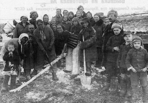 Deportowani do Kazachstanu, ferma nr 2, sowchoz 228, stacja Mamlutka, 15 kwietnia 1941 r.