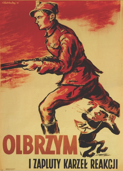 Komunistyczny plakat propagandowy z 1945 r.