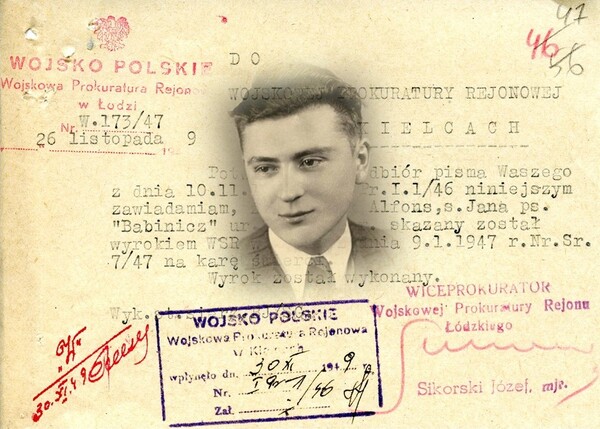 „Babinicz” ze Skomlina. Alfons Olejnik (1921-1947)