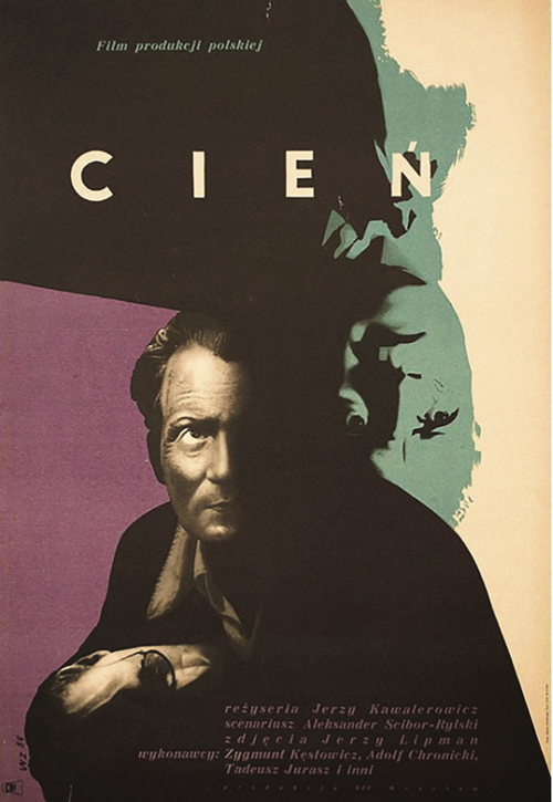 Plakat do filmu &amp;quot;Cień&amp;#039; Jerzego Kawalerowicza, 1956 r. (fot. z Biuletyu IPN)