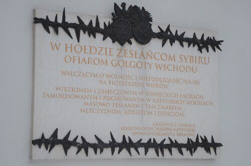 Upamiętnienie przy pl. o. Studzińskiego w Krakowie, 2021 r. Fot. Janusz Ślęzak (IPN)