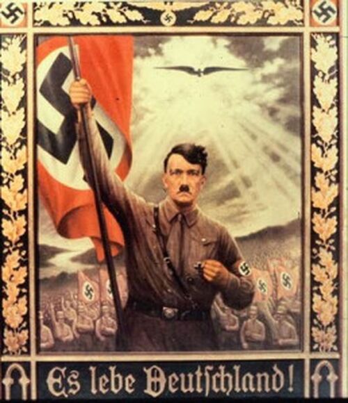 Niemiecki nazistowski obraz propagandowy