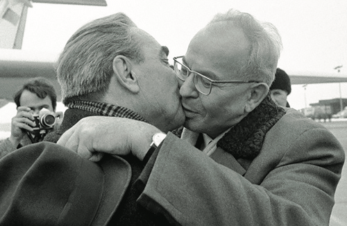 Leonid Breżniew i Gustáv Husák