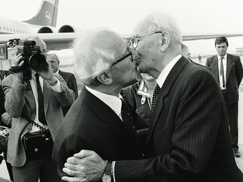 Erich Honecker i Gustáv Husák