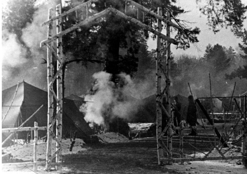 Widok na obóz w Tockoje, 1941-1942 r. Fot. z zasobu NAC